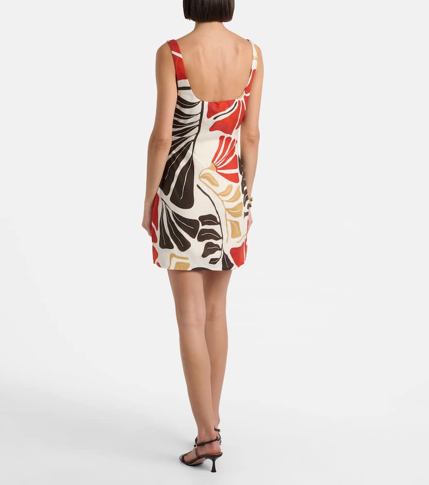 Julietta floral linen minidress