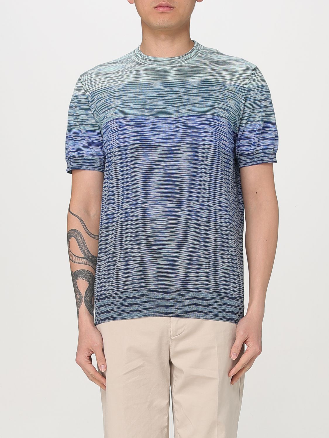 T-Shirt MISSONI Men color Blue