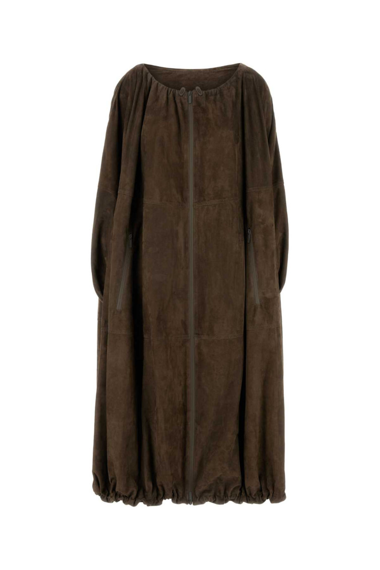 Brown Suede Overcoat