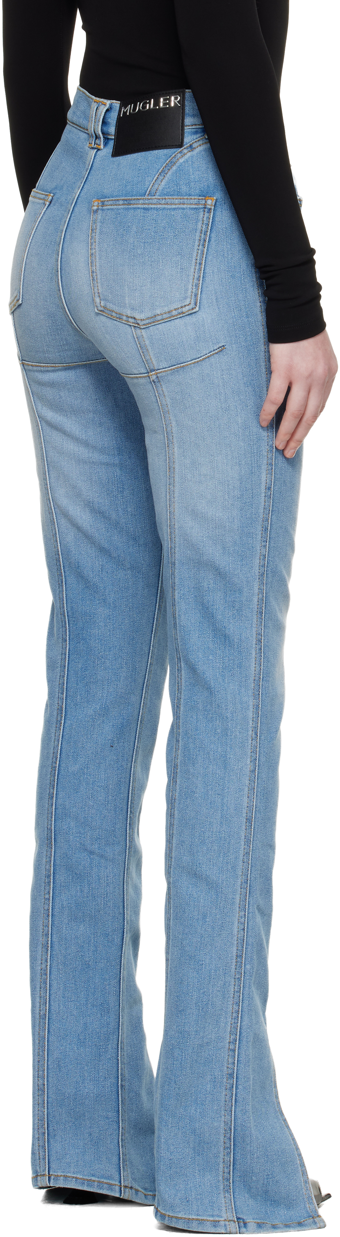 Blue Stretch Denim Jeans