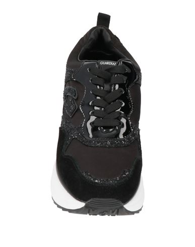 Woman Sneakers Black Size 5 Leather, Textile fibers