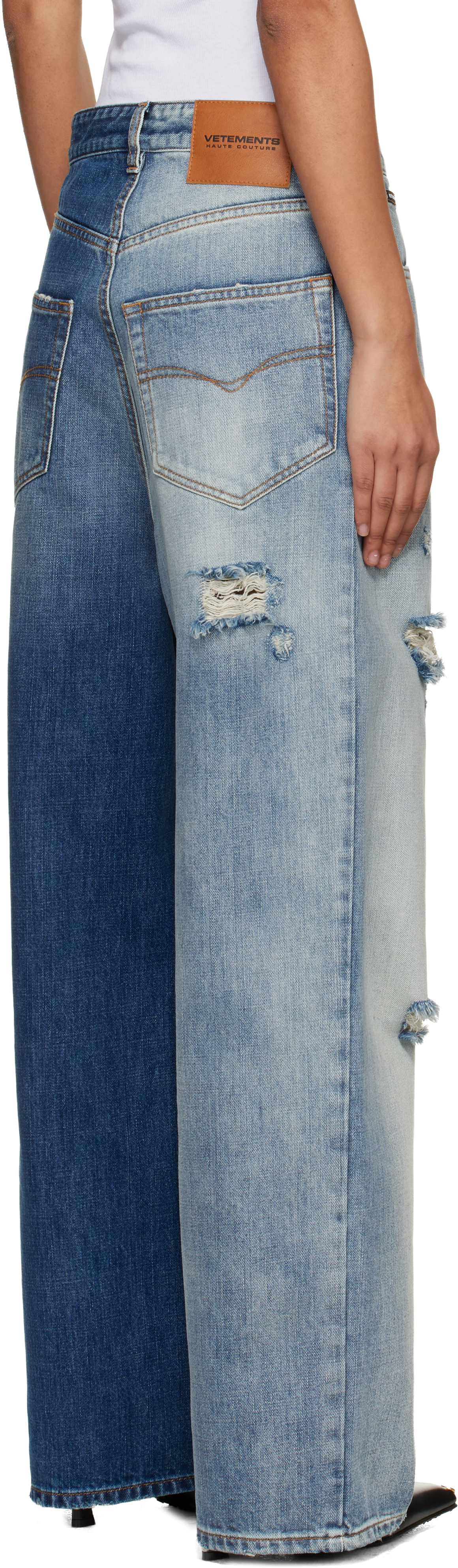 Blue Degrade Effect Jeans