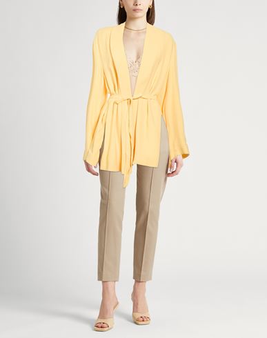 Woman Blazer Yellow Size 10 Viscose, Acetate