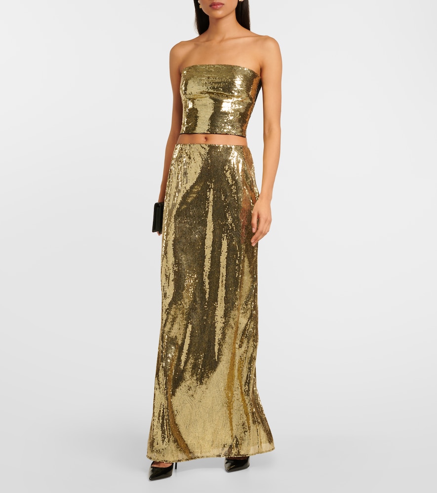Sequined maxi skirt