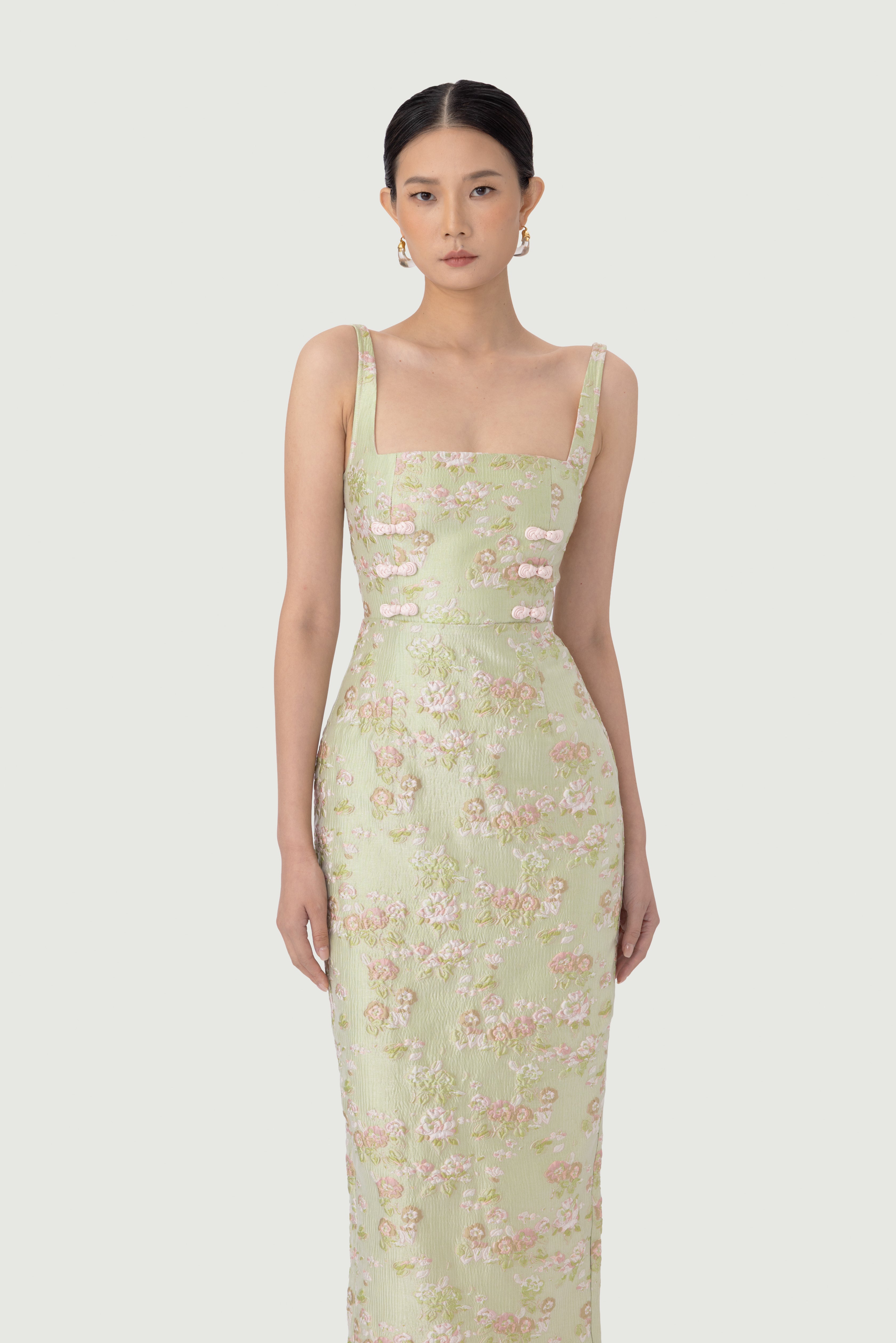 Alice Brocade Midi Dress