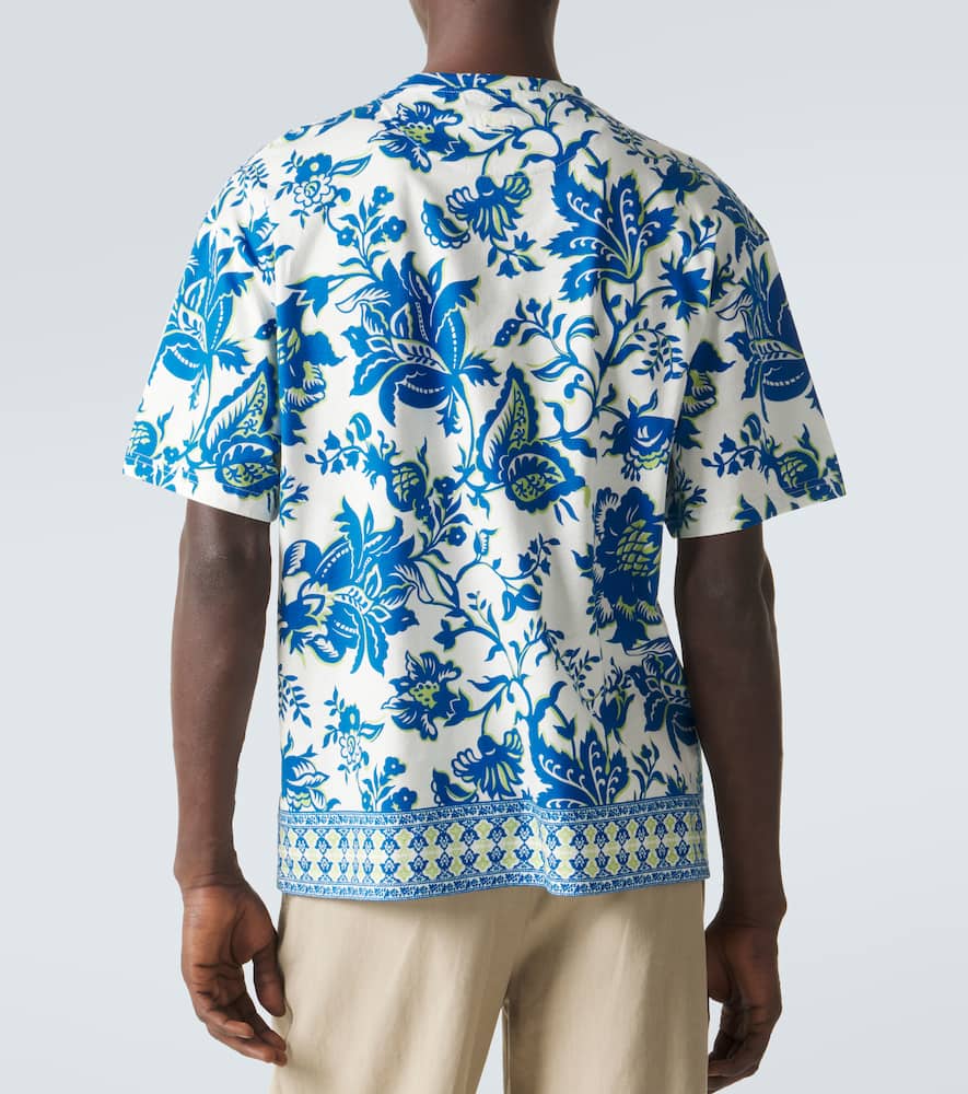 Floral cotton jersey T-shirt