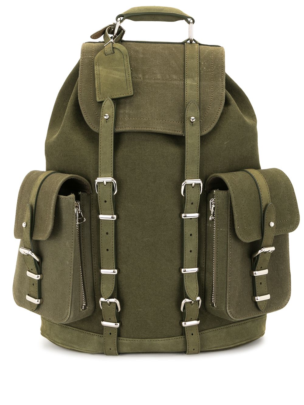 Utility-style canvas backpack - Green