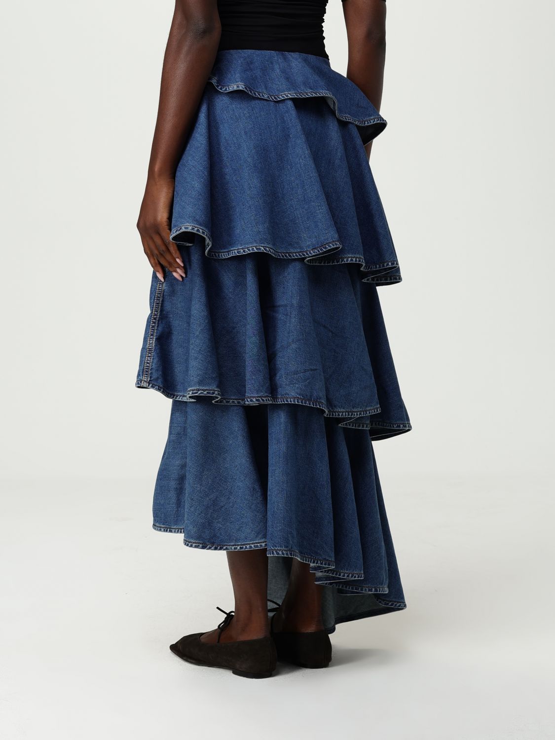 Skirt ALAÏA Woman color Blue
