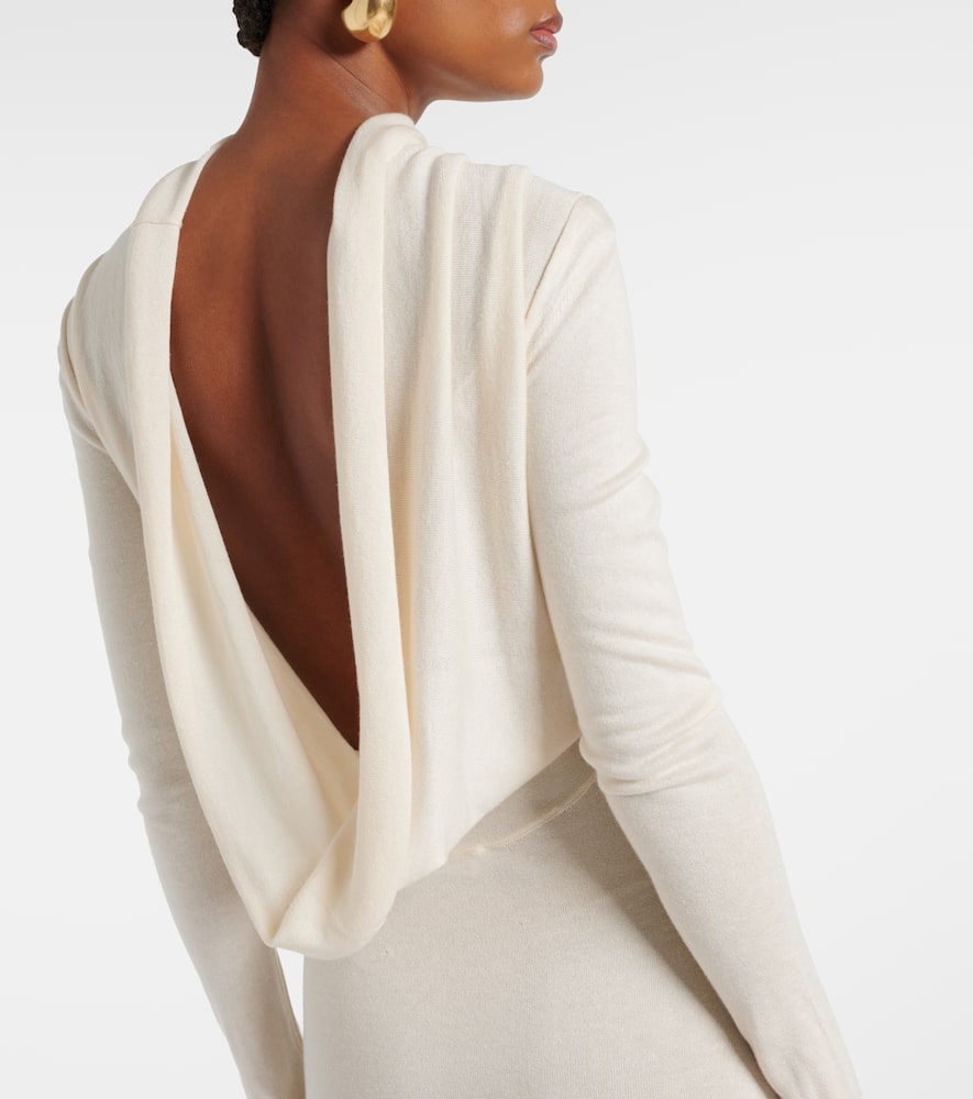 Viva knitted silk and cashmere maxi dress