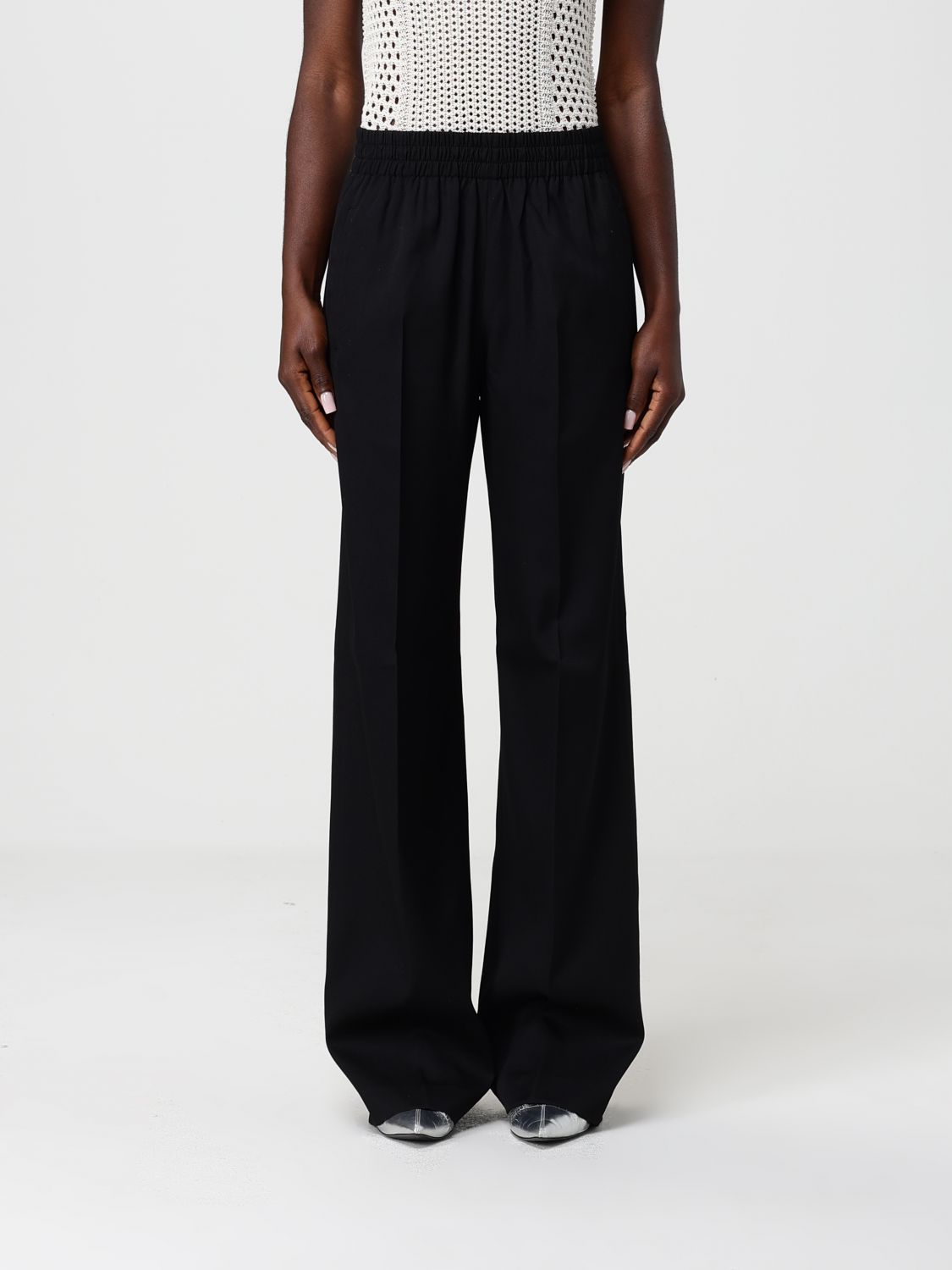 Straight-leg trousers - Black