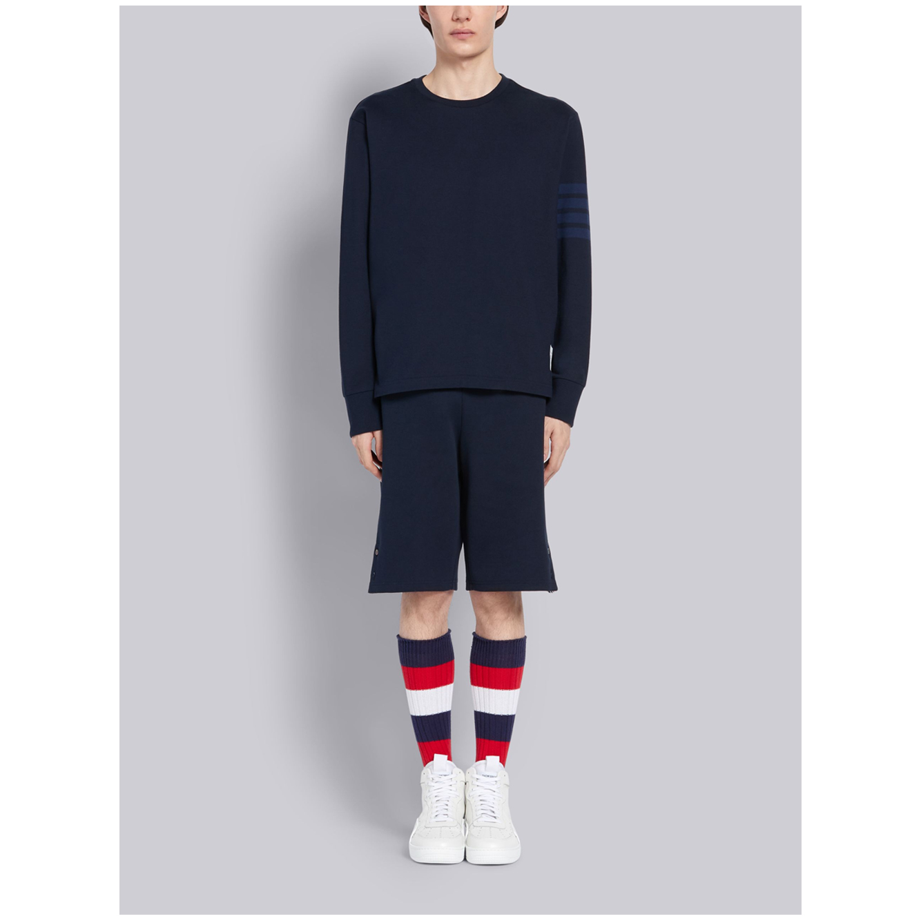 Tonal 4-Bar rugby T-shirt