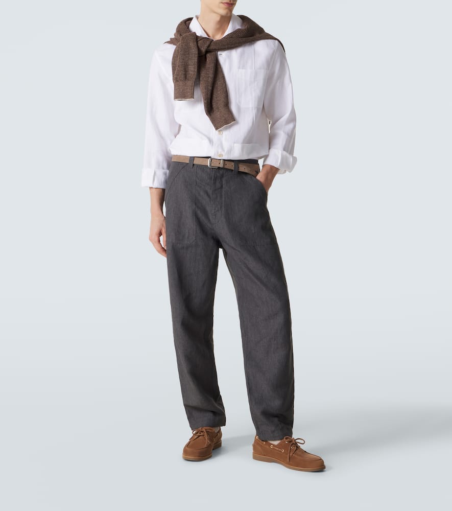 Hemp, linen, and cotton shirt