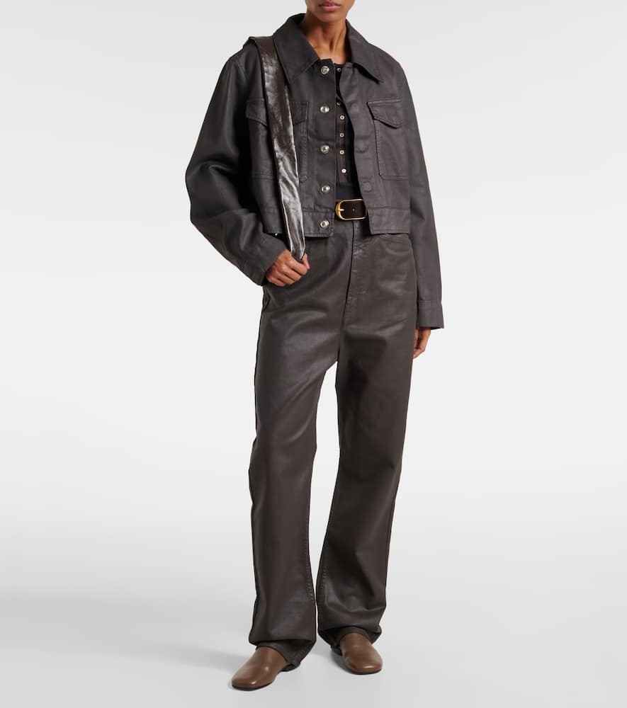 Cropped cotton jacket