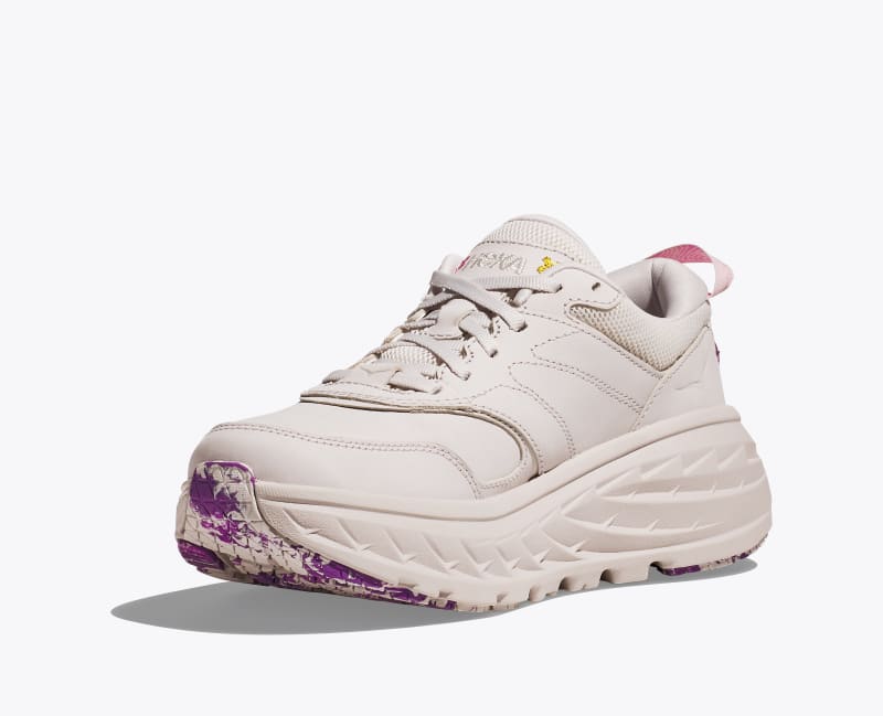 HOKA Vibrant Bloom Bondi L Shoes in Nimbus Cloud/Nimbus Cloud