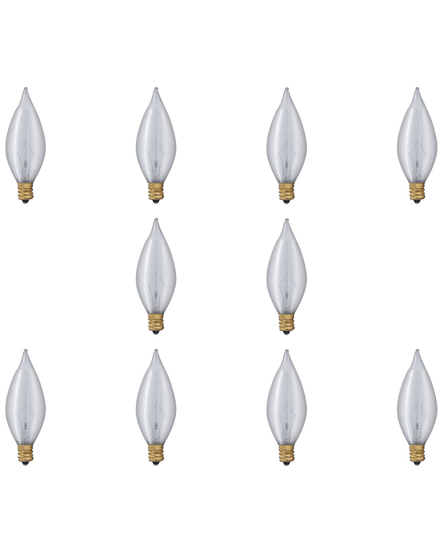 Set of 10 Incandescent Satin Bulbs