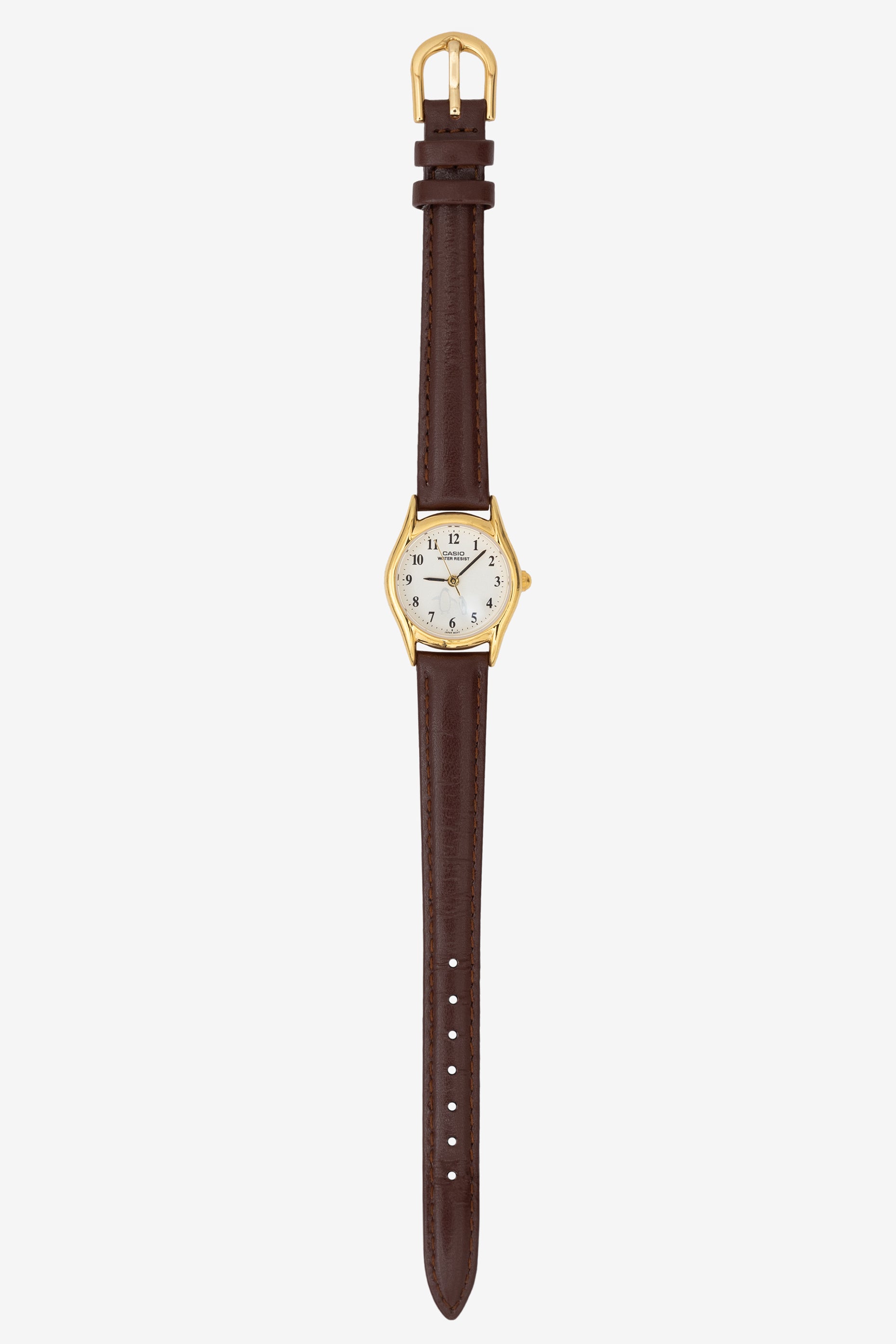 WCHAPINB6 - Casio Women's Penguin Leather Watch - Brown / O