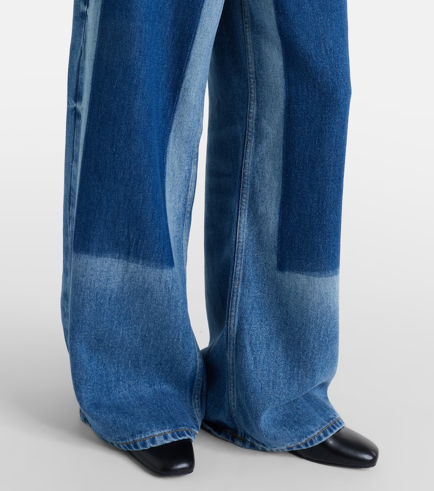 High-rise wide-leg jeans