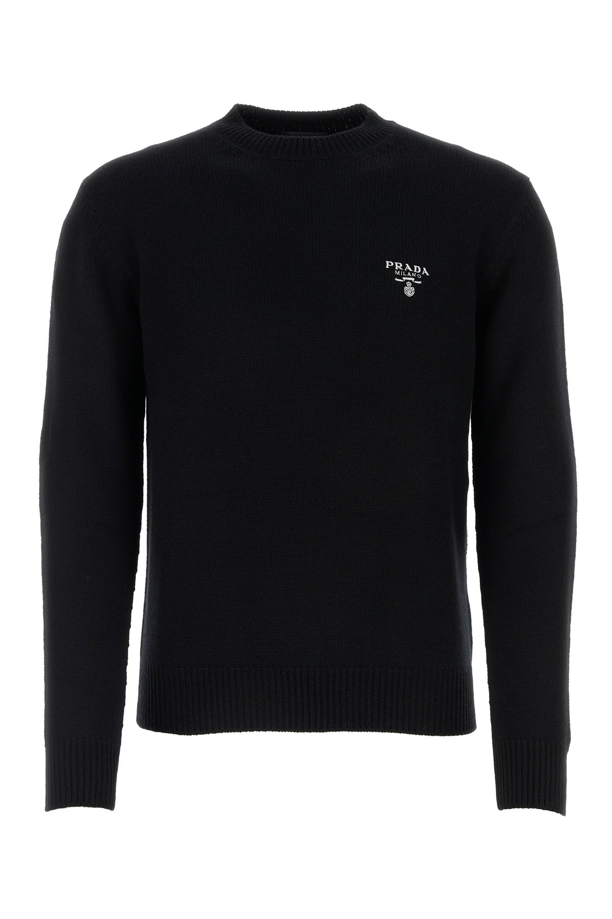 Cashmere Crew-Neck Sweater — Black