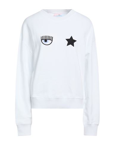 Woman Sweatshirt White Size S Cotton