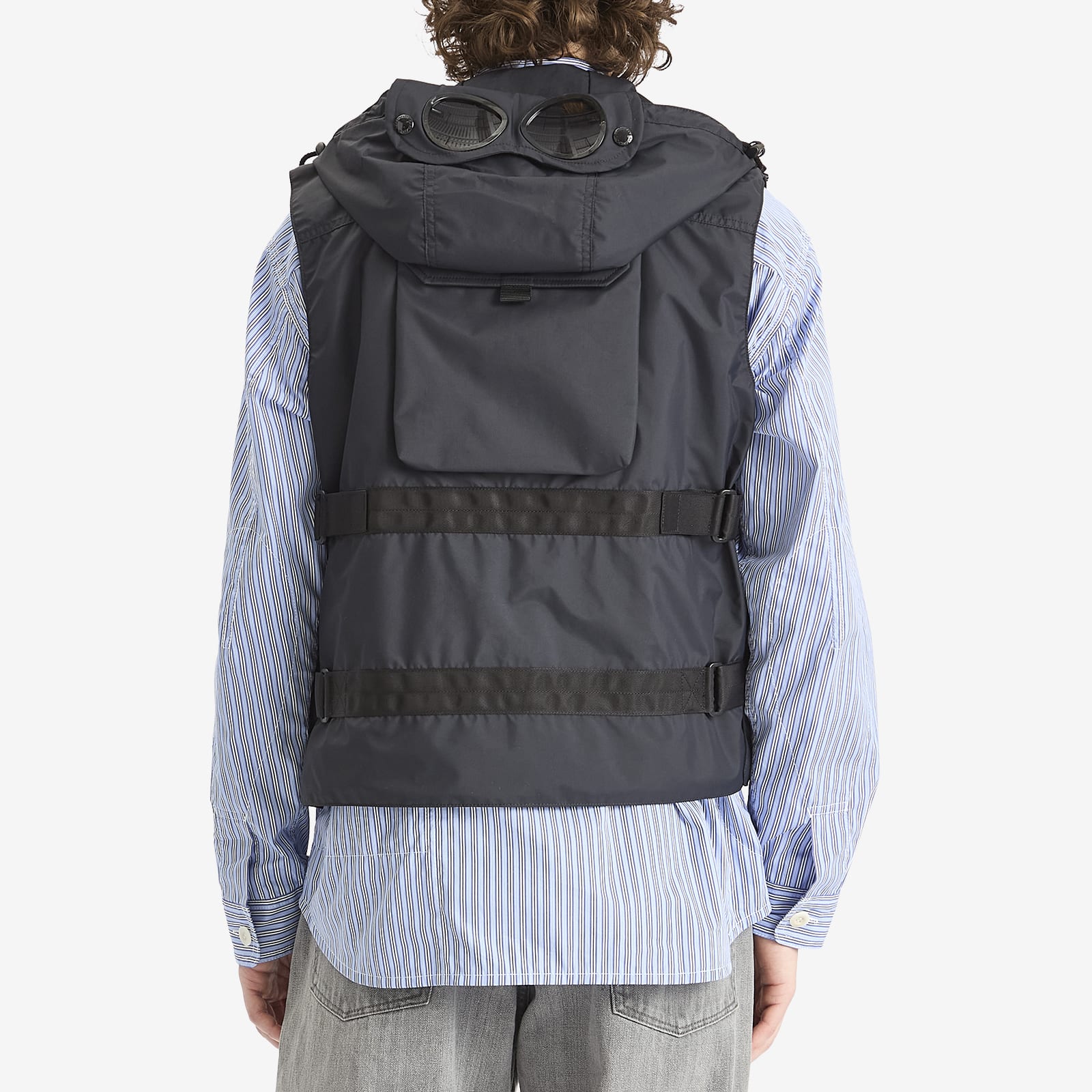 Junya Watanabe MAN Men's x C.P Company Nylon Laminated Smock Vest in Black