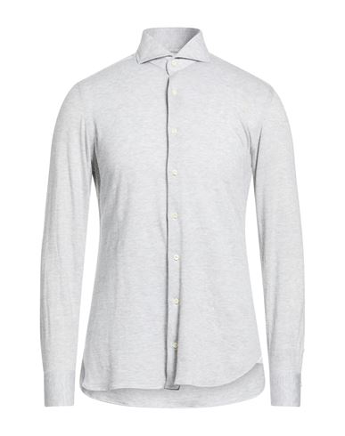Man Shirt Light grey Size 15 ½ Cotton, Tencel, Cashmere