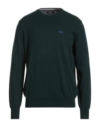 Man Sweater Dark green Size XXL Cotton, Wool