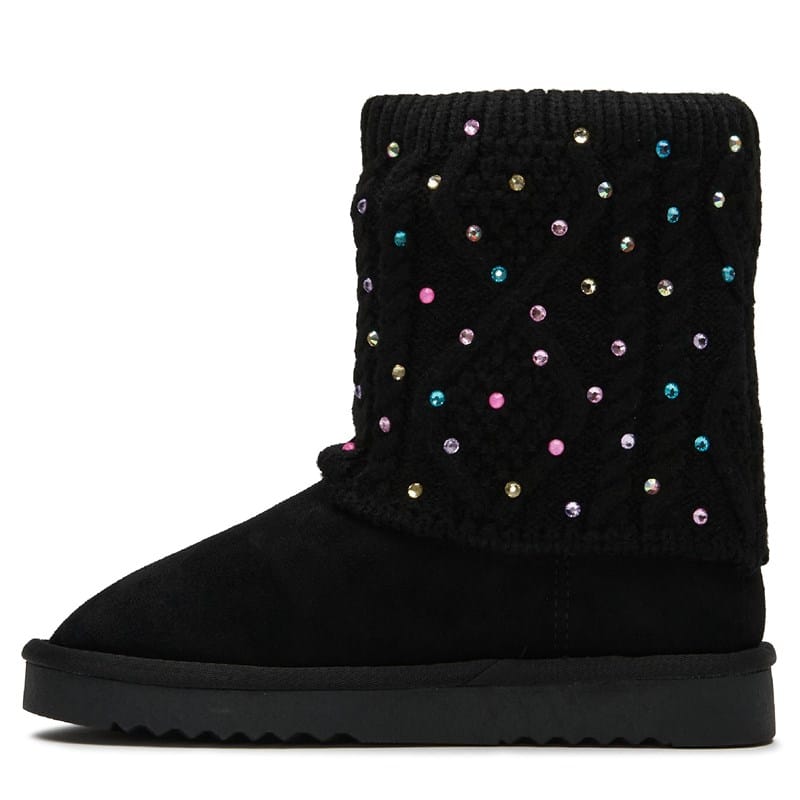 Kids' Jdandy Sweater Boot Little/Big Kid Boots (Black Multi Jewel)