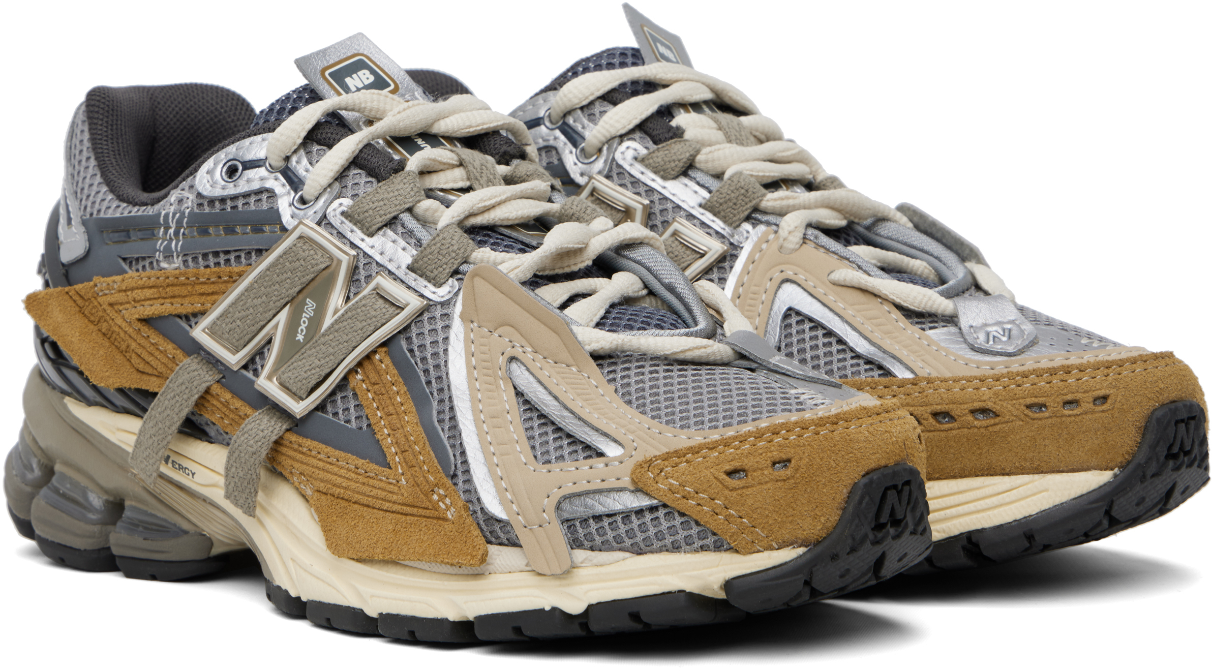 New Balance Gray & Tan 1906A Sneakers