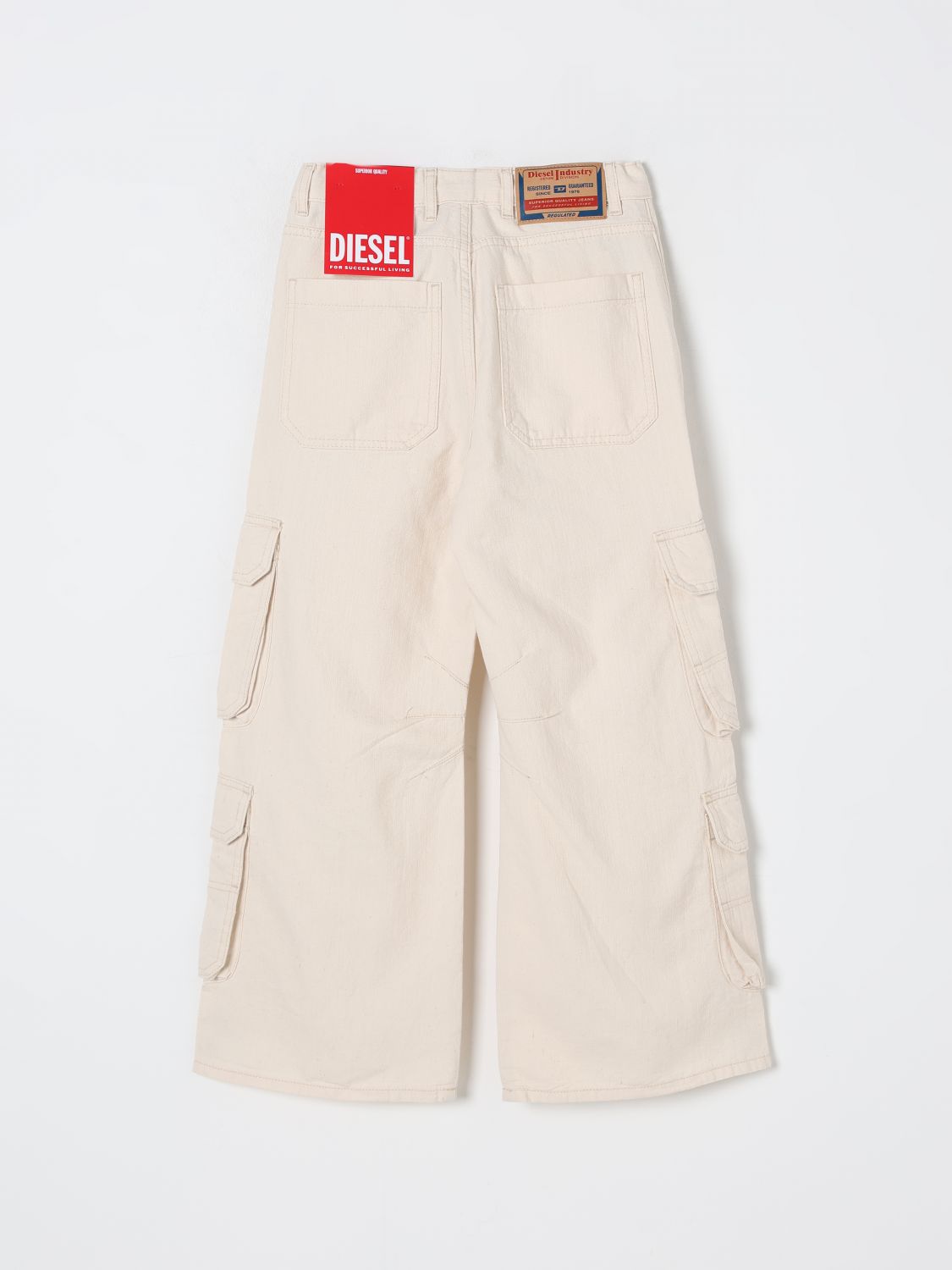 Pants DIESEL Kids color Denim