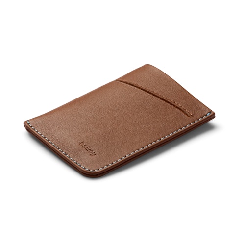Card Sleeve Slim leather card holder, wallet Hazelnut
