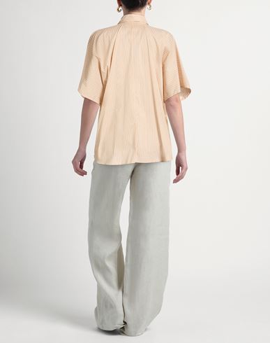 Woman Shirt Beige Size 6 Cotton, Polyamide, Elastane