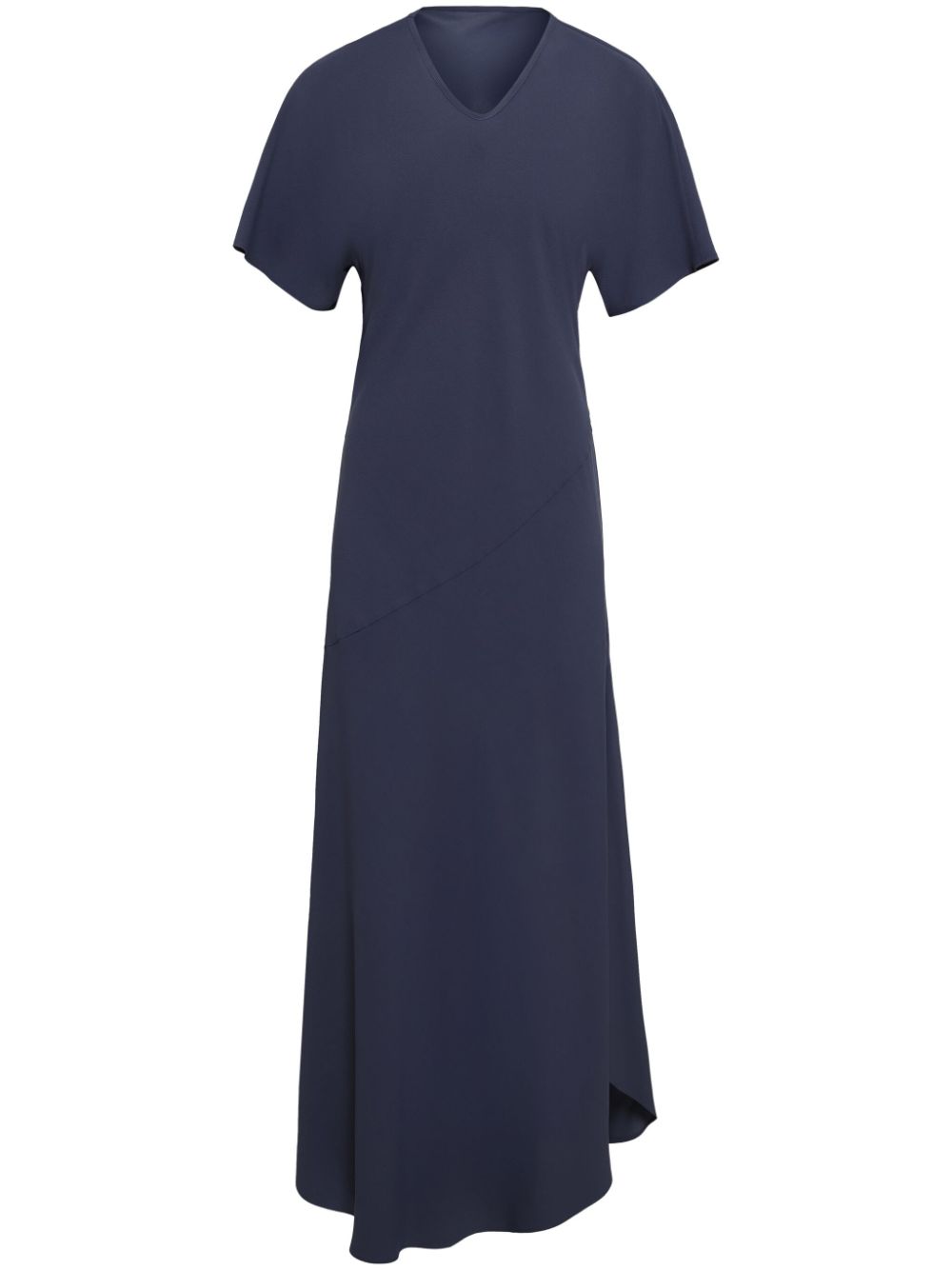 V-neck midi dress - Blue