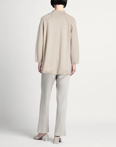 Woman Turtleneck Sand Size 6 Virgin Wool