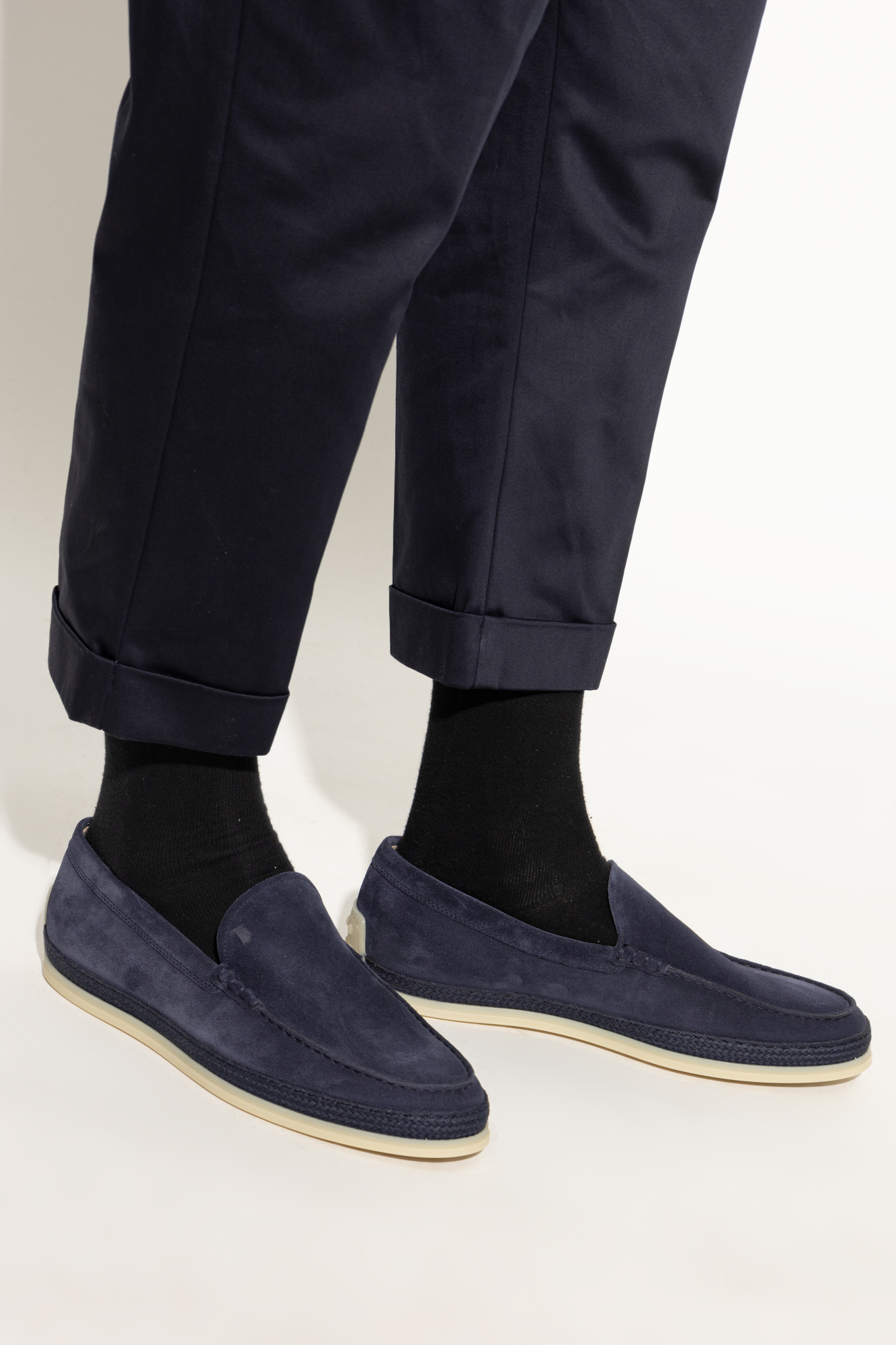 Suede Shoes Type 'loafers', Men's, Navy Blue