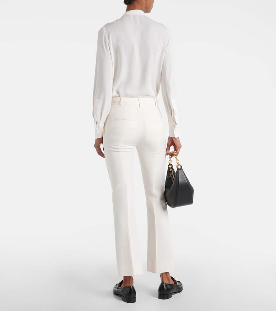Crêpe Couture mid-rise slim pants
