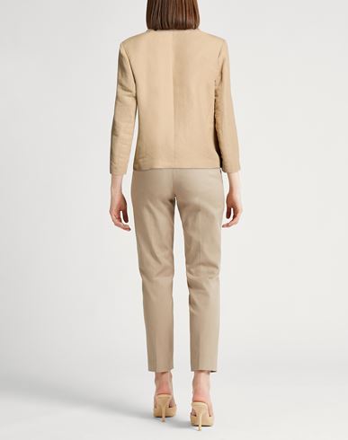 Easy Woman Blazer Sand Size 6 Linen, Viscose