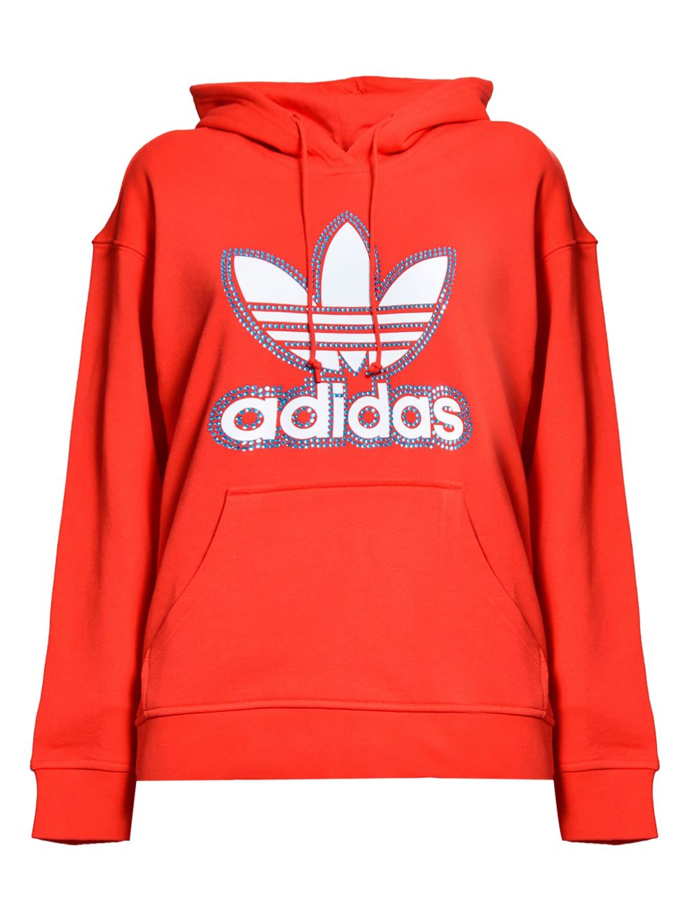 X graphic-logo hoodie - Orange