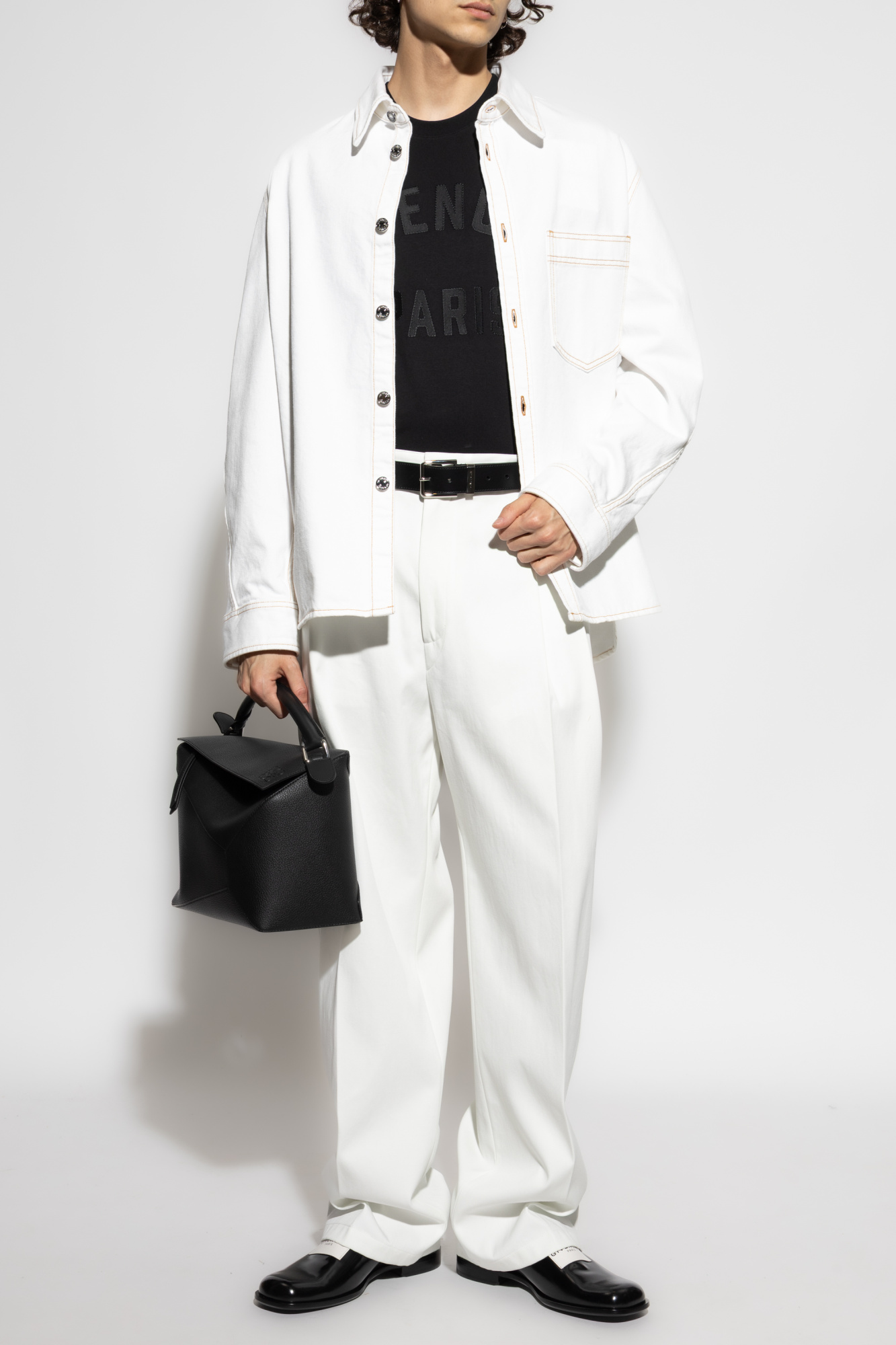 Wide-leg Trousers, Men's, White
