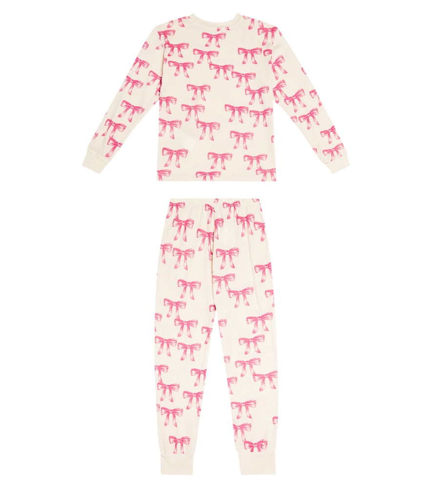 Llama printed cotton jersey pajamas