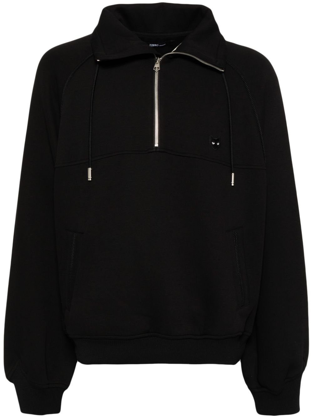 Assemblage half-zip sweatshirt - Black
