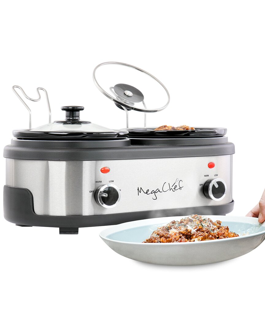 Dual 1.5Qt Crock Buffet Slow Cooker
