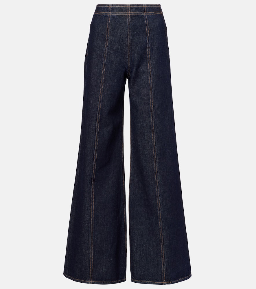 Bianca high-rise wide-leg jeans