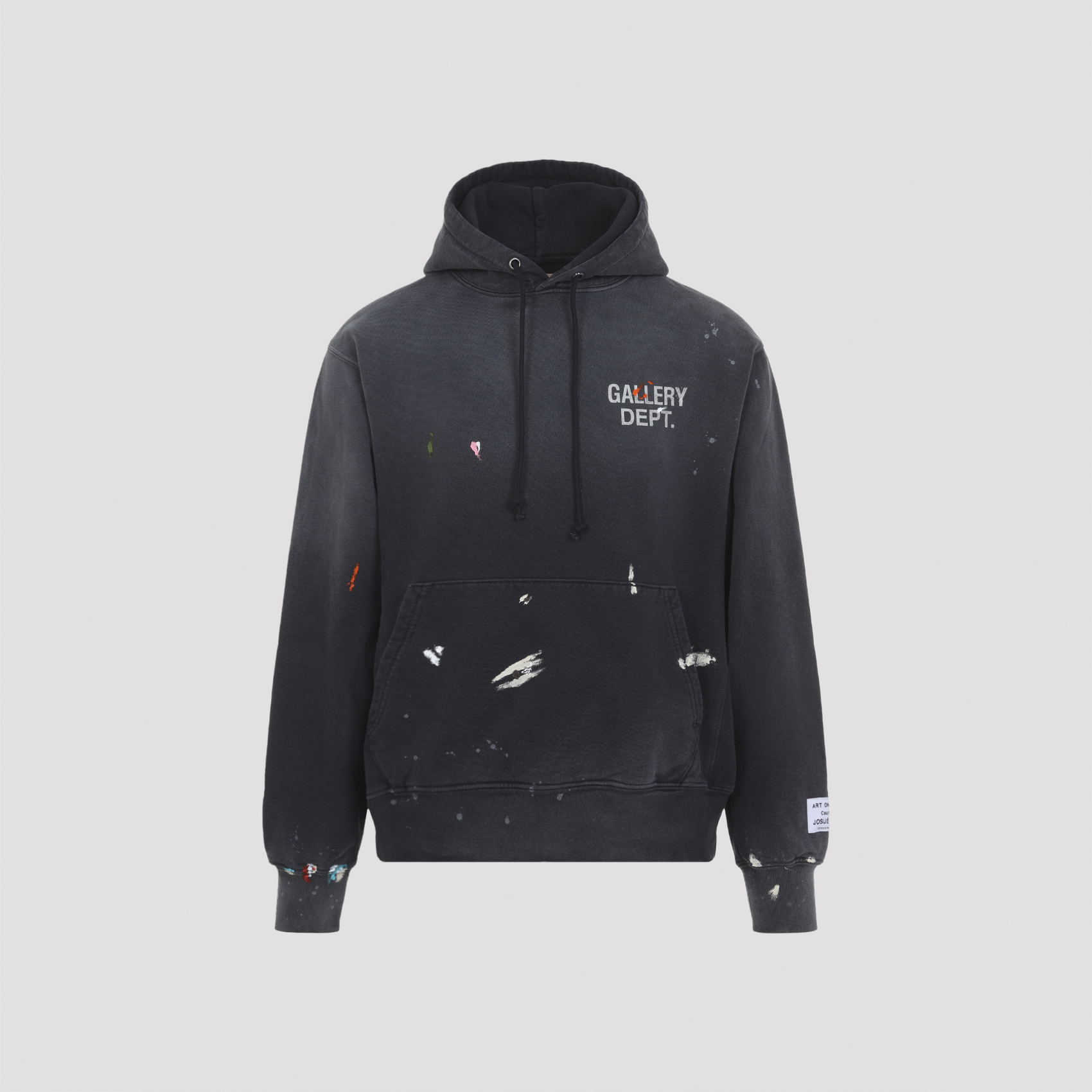 Gd Paint Logo Hoodie Black Cotton Polyester Sweatshirt - Men