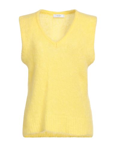 Woman Sweater Yellow Size 4 Mohair wool, Polyamide, Elastane