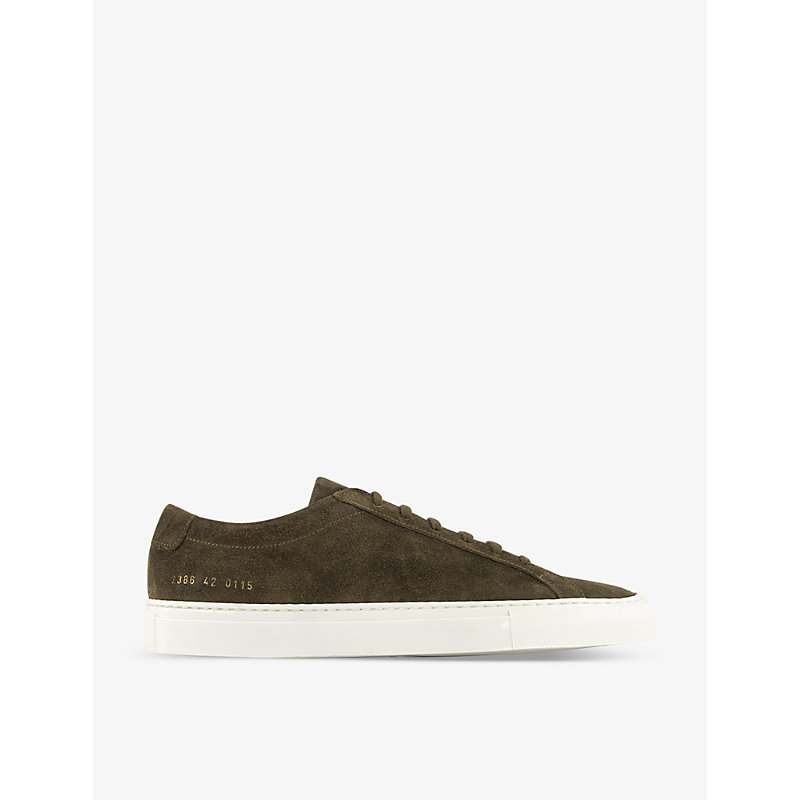 Mens Tobacco Suede Achilles Chunky-sole Suede Low-top Trainers