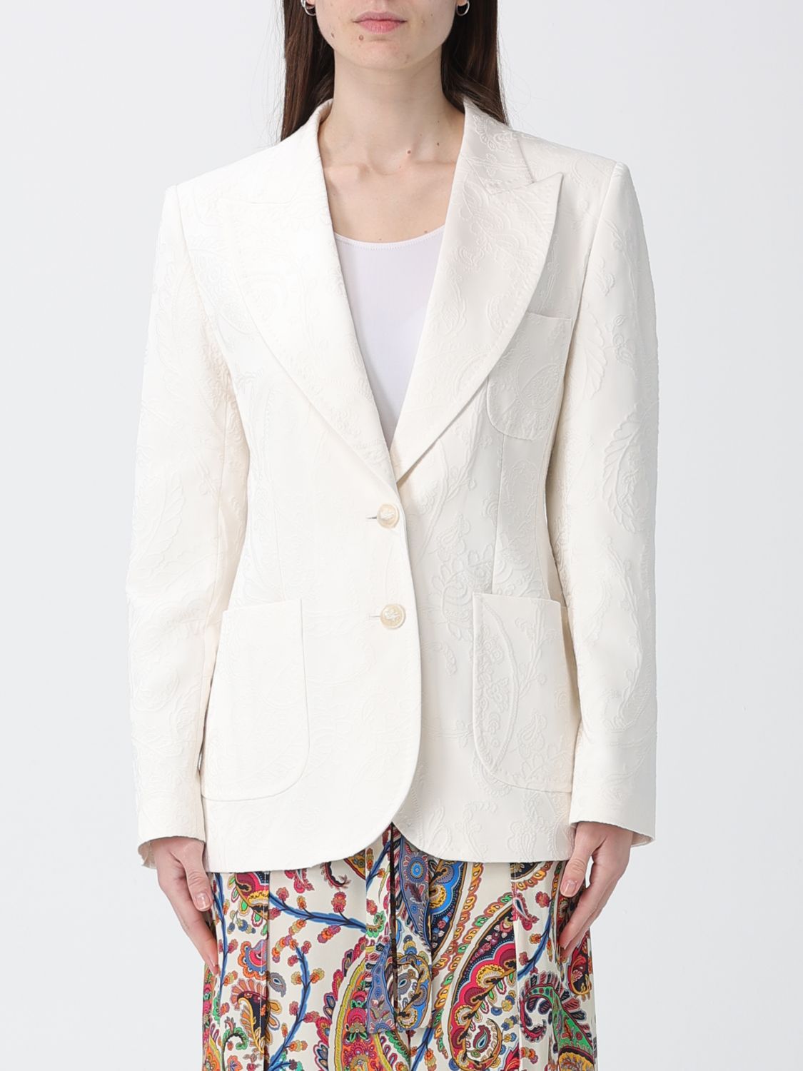 Blazer Woman color White