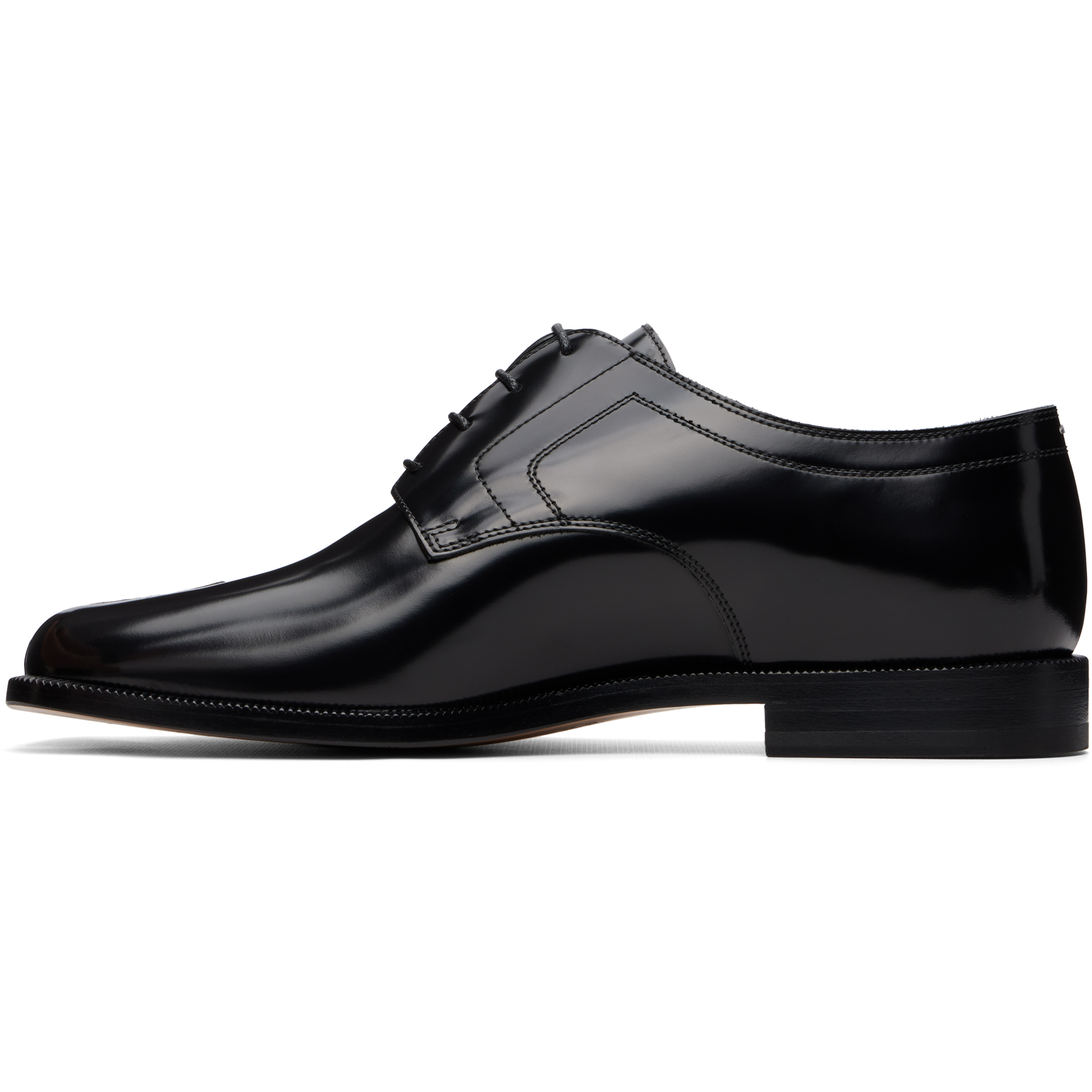 Black Tabi Lace-Up Derbys