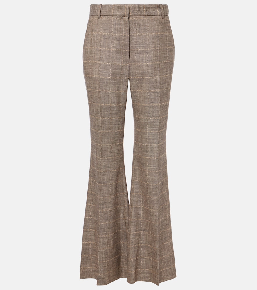 Stevens wool-blend flared pants