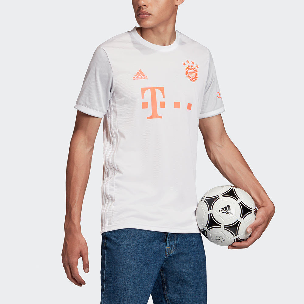 FCB A JSY Round Neck Sports Jersey SW Fan Edition Bayern Munich Away White