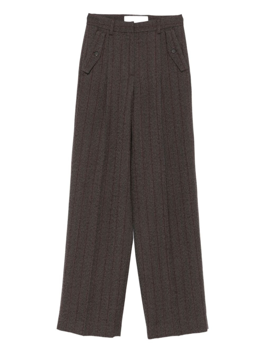 Wool Wide-Leg Trousers